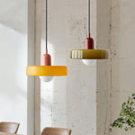Artistic Bauhaus Pendant Light – Warm Light Hanging Lamp
