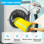 Heavy-Duty Shoe Washing Machine Bag with Zipper & Soft Protective Lining