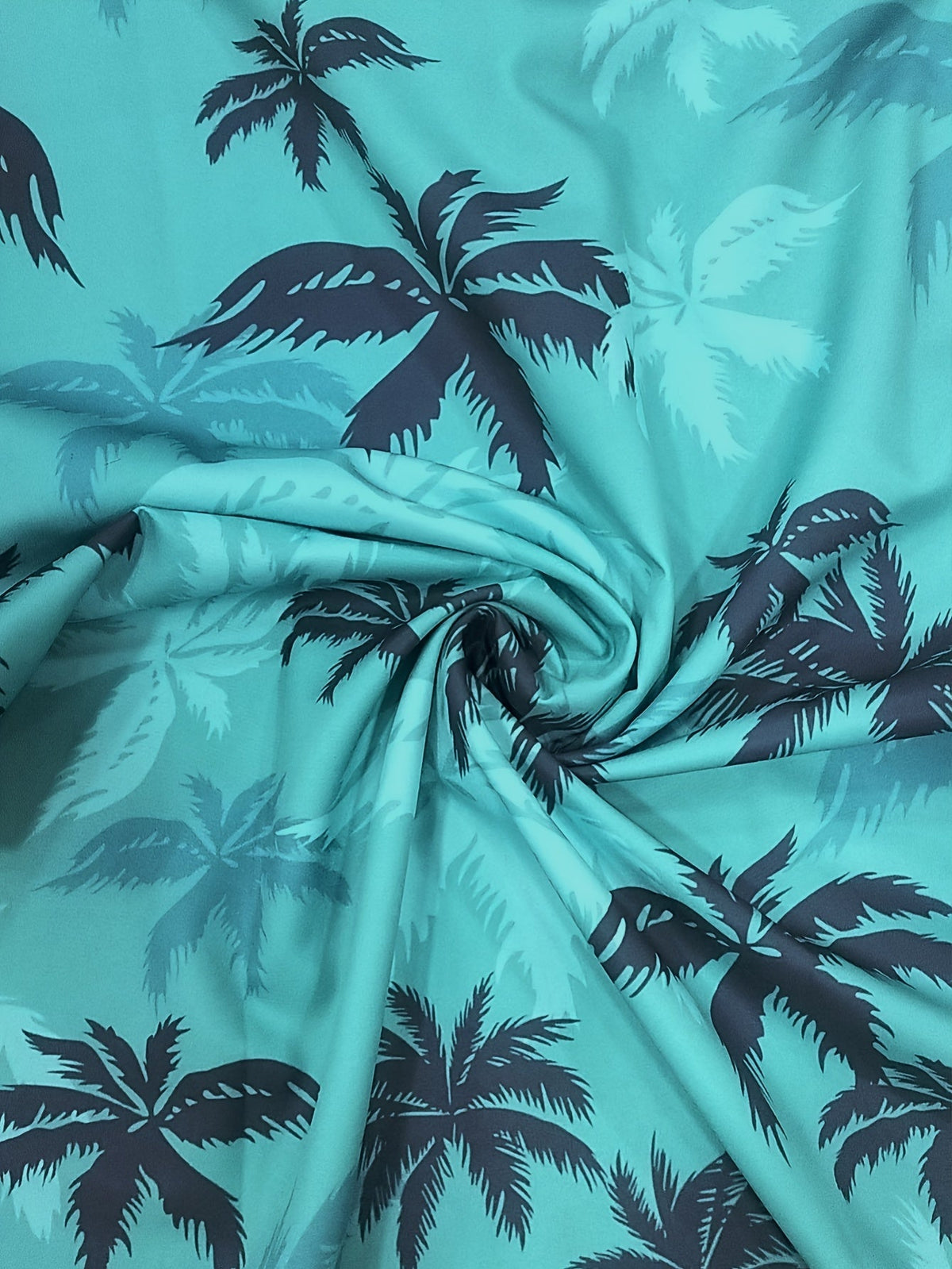 Men's Palm Print Shirt – Casual and Breathable Summer Wear