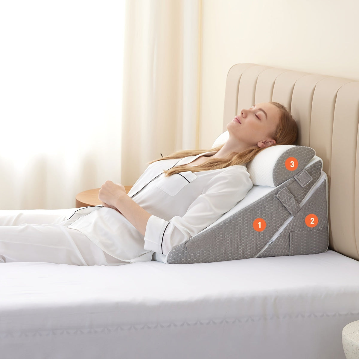 Adjustable Bed Wedge Pillow – Comfort and Support for Recovery