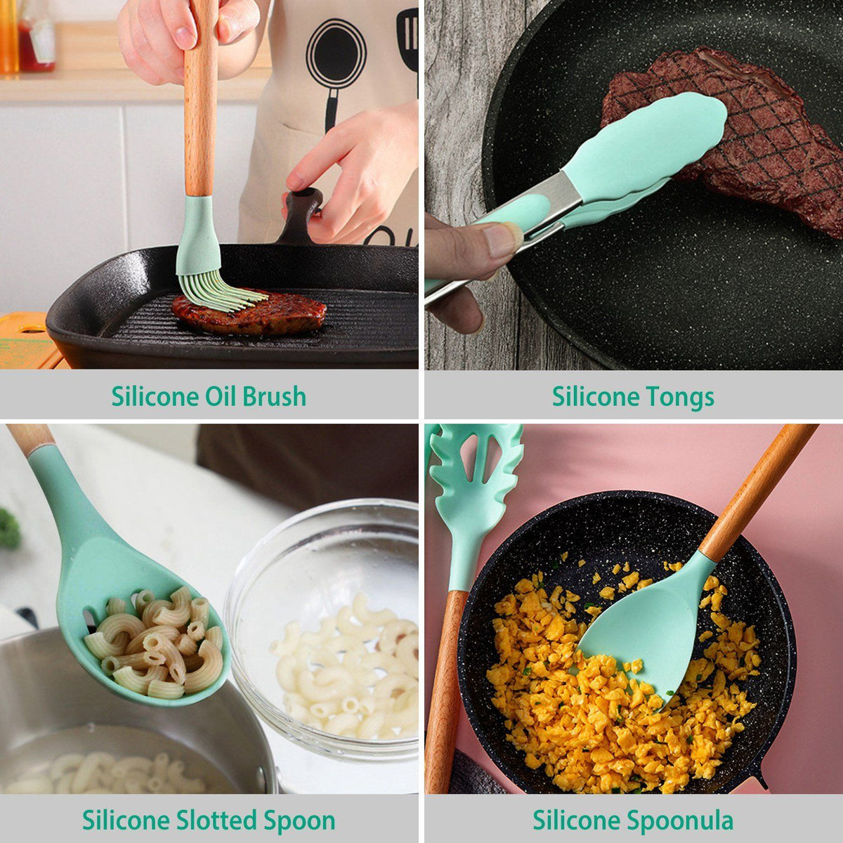 11-Piece Silicone Kitchen Utensil Set