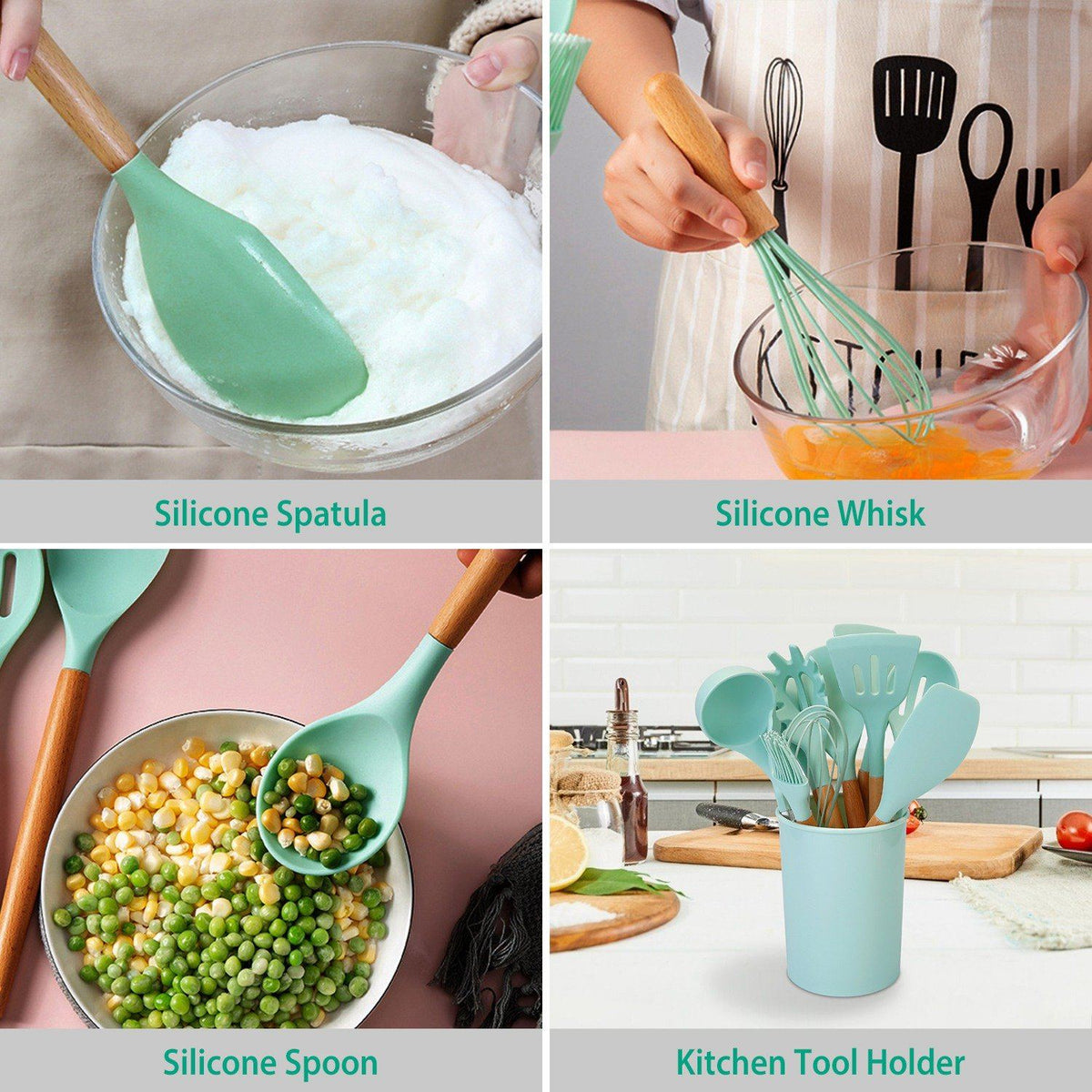 11-Piece Silicone Kitchen Utensil Set