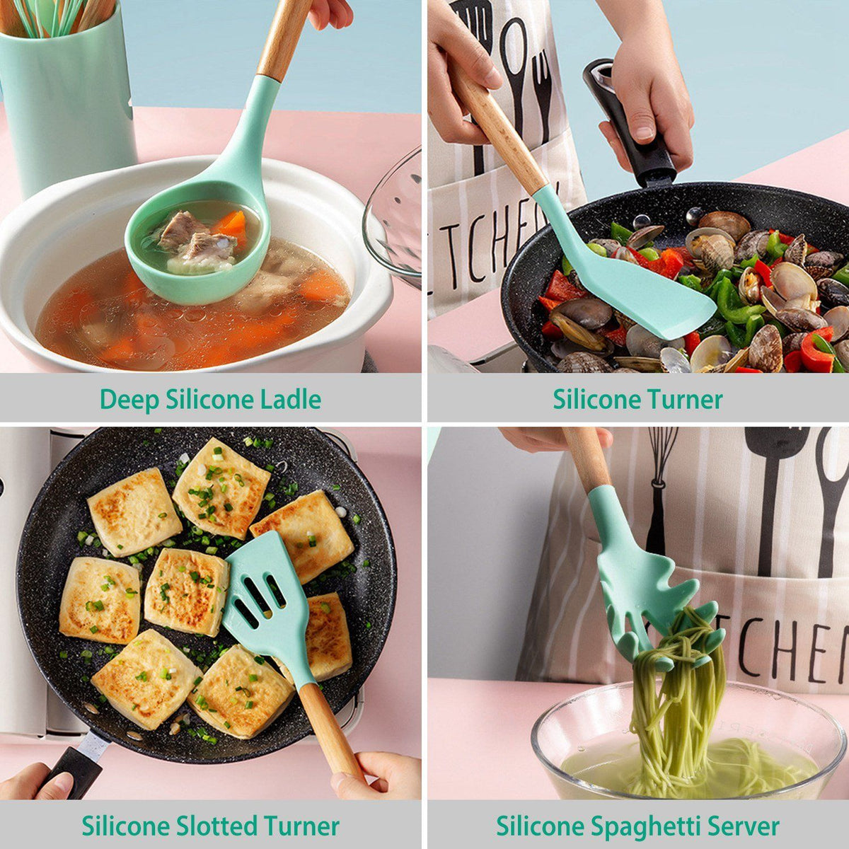 11-Piece Silicone Kitchen Utensil Set