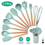 11-Piece Silicone Kitchen Utensil Set