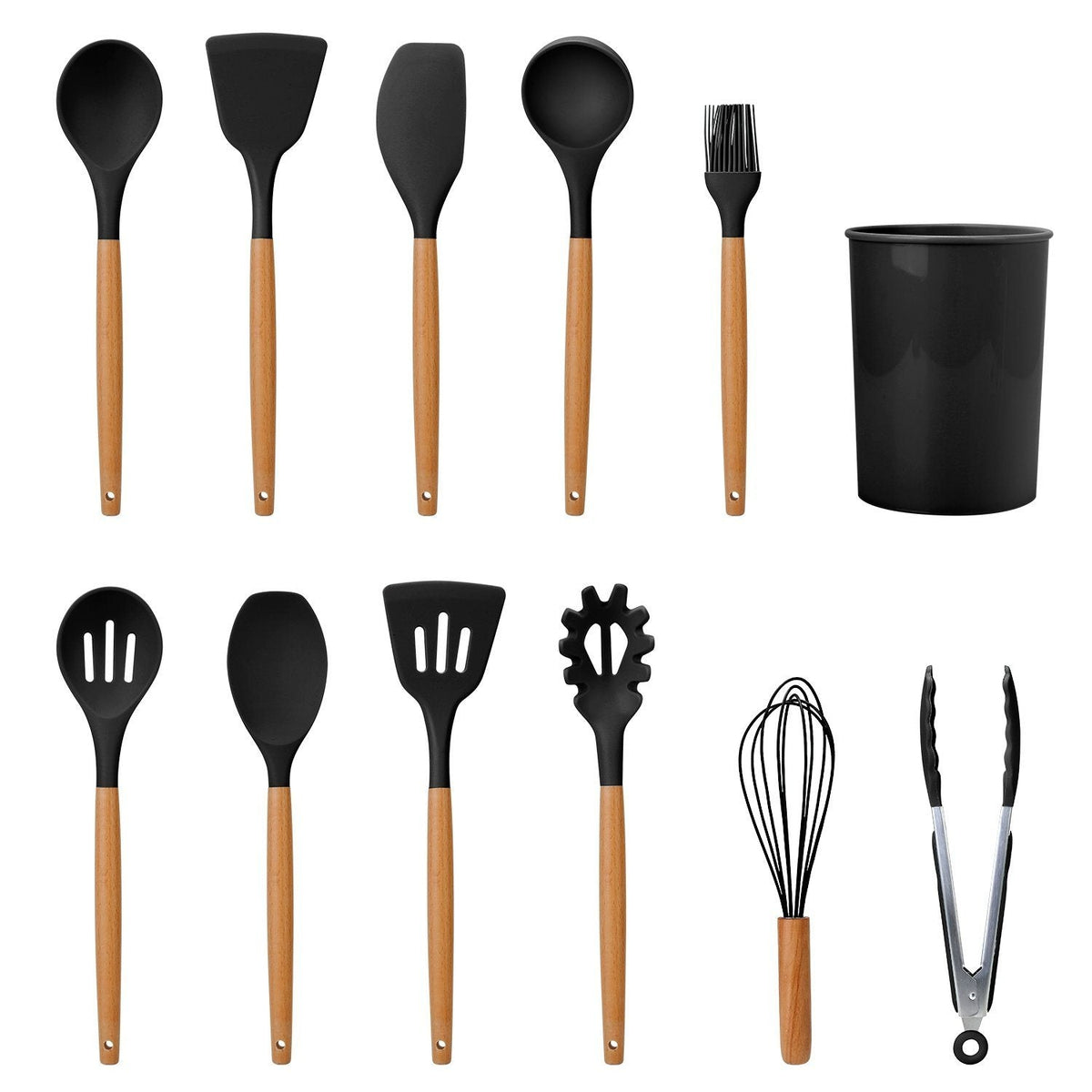 11-Piece Silicone Kitchen Utensil Set
