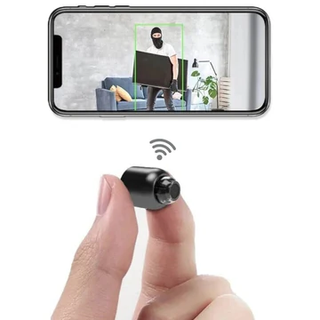 Compact Wireless HD Security Camera with Night Vision for Baby and Pet Monitoring