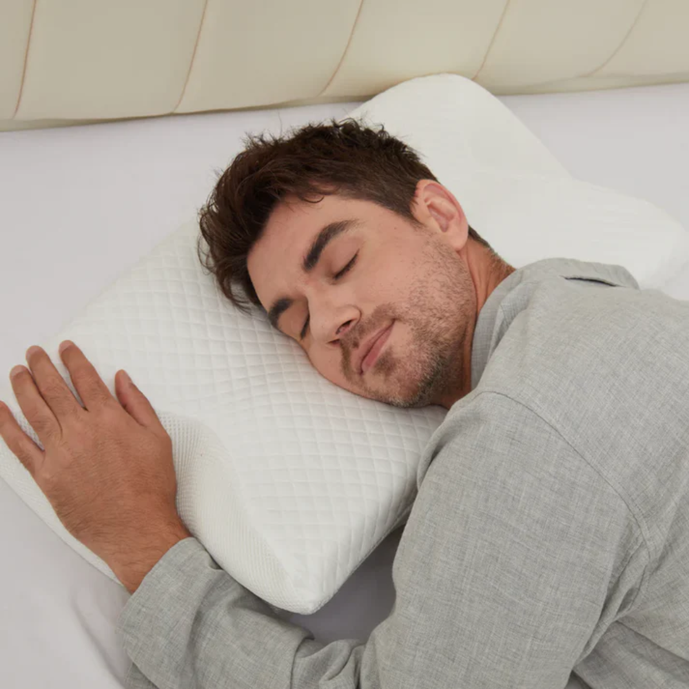 Anti-Snore Pillow | Ergonomic Neck and Head Support | White