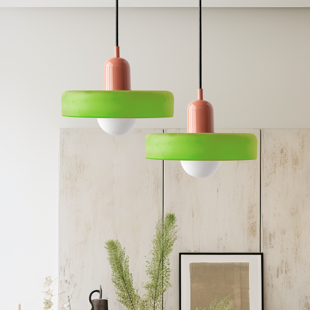 Artistic Bauhaus Pendant Light – Warm Light Hanging Lamp