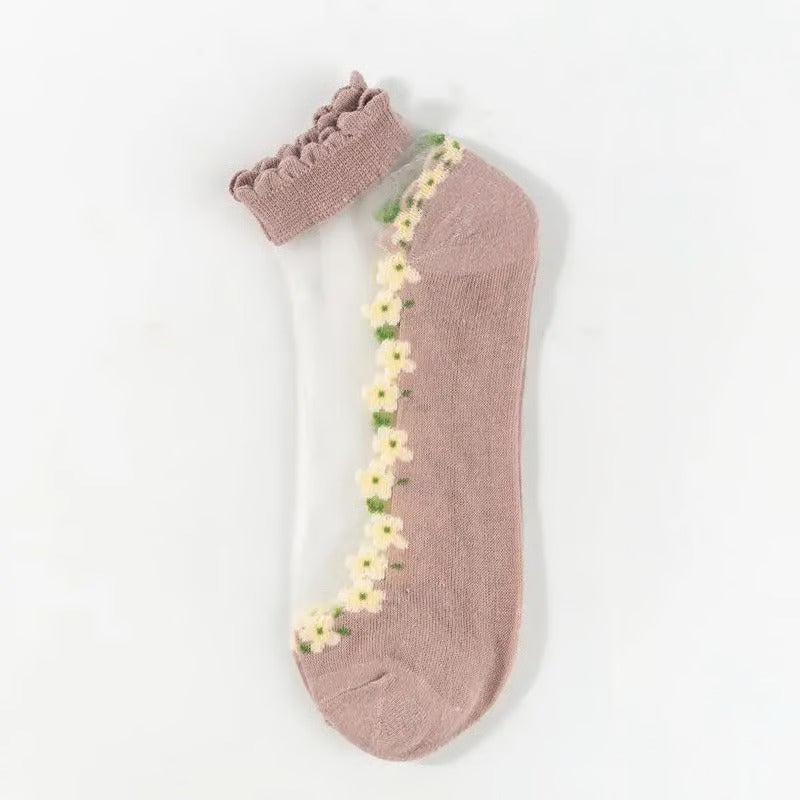 Elegant Lace Socks | Buy 5 Pairs, Get 5 Pairs FREE