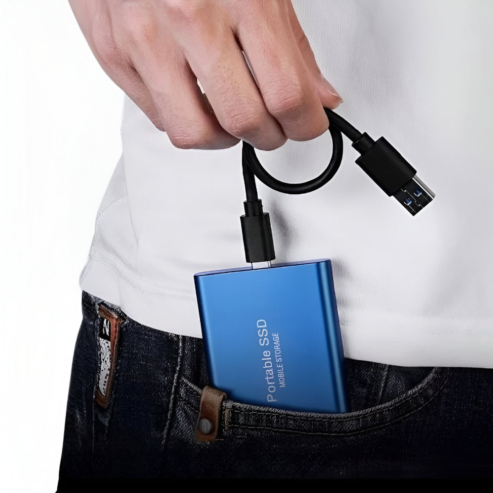 Lightweight Portable USB 3.1 Fast SSD for Computers and Laptops