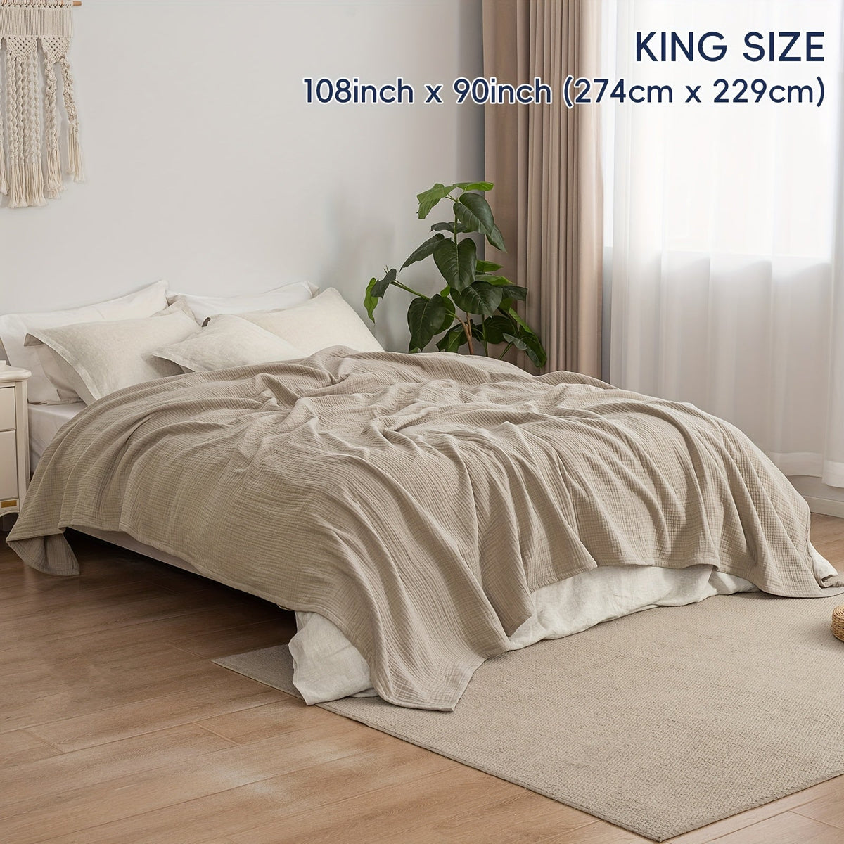 Ultra-Soft Cotton Blanket for Breathable Everyday Comfort