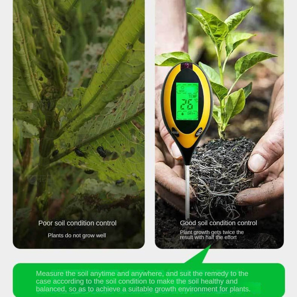 4-in-1 Professional Soil Moisture Meter