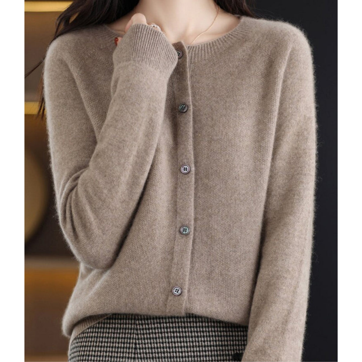 Women's O-Neck Cardigan