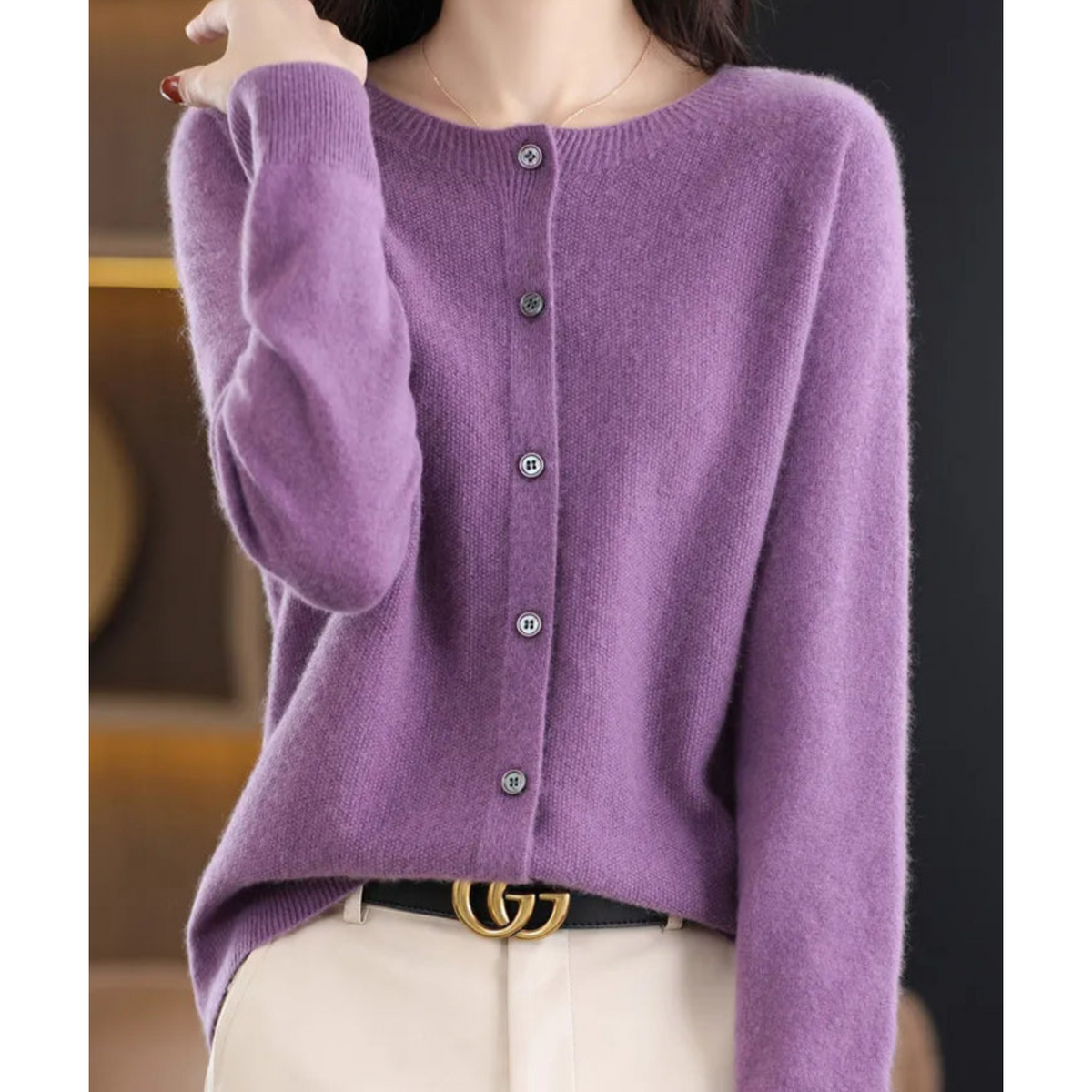 Women's O-Neck Cardigan