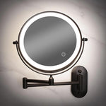 Rechargeable LED Magnifying Mirror | Sleek Design with Adjustable Lighting | Perfect for Makeup Application