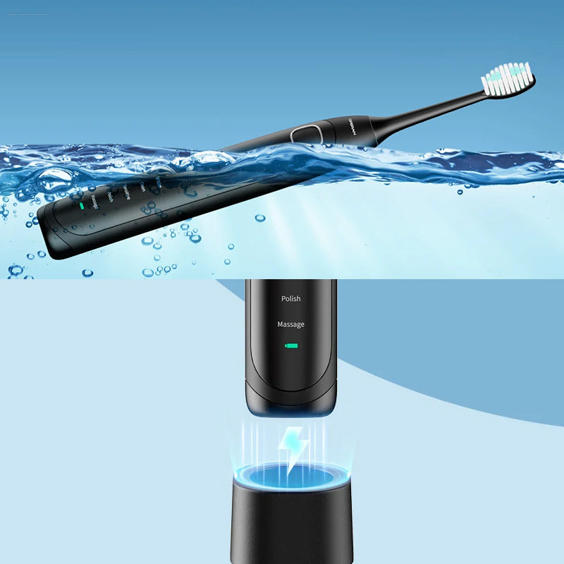 Sonic Electric Toothbrush | 6 Modes & IPX7 Waterproof | Available in White, Black, Pink
