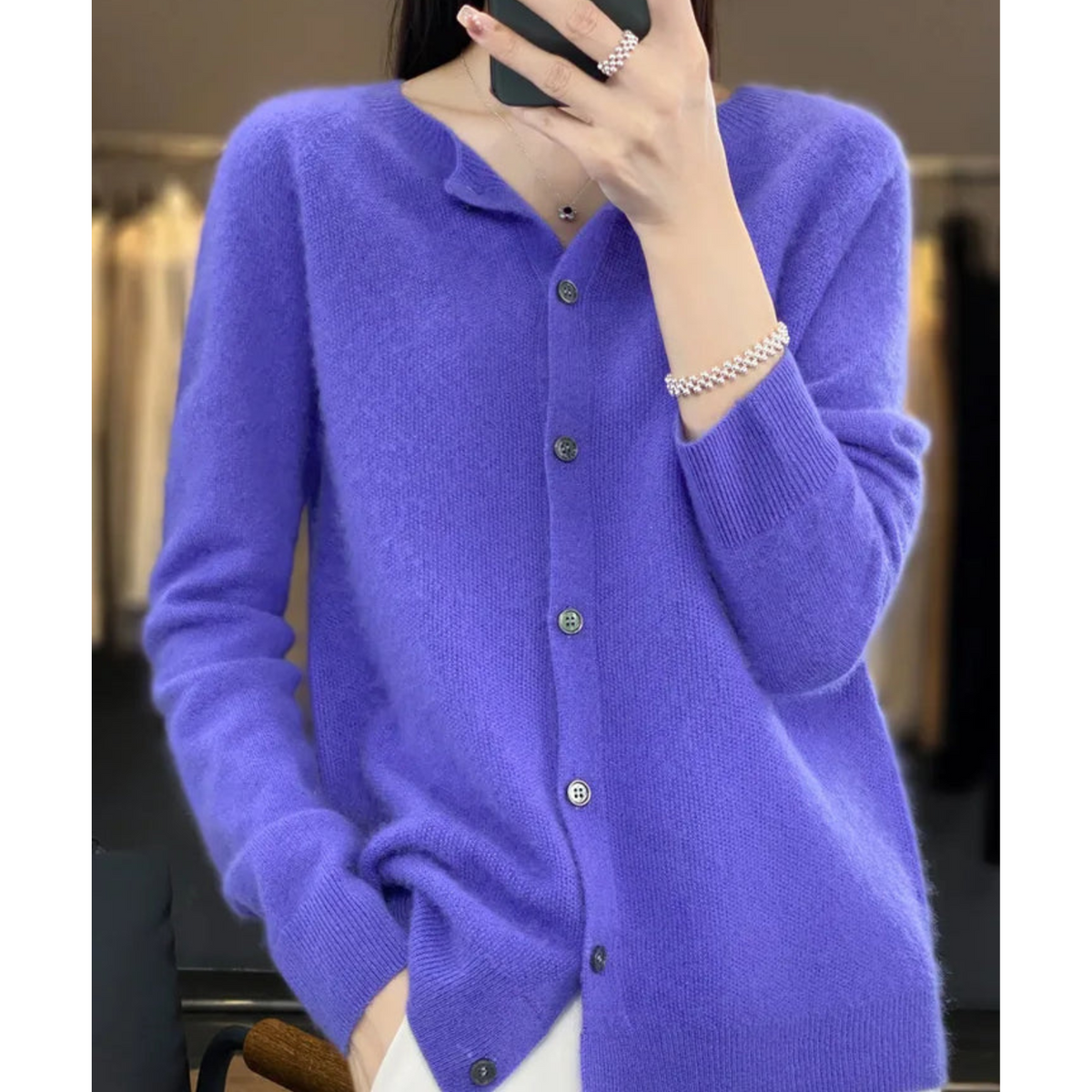 Women's O-Neck Cardigan