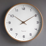 Scandinavian Wooden Wall Clock with Minimalist Design