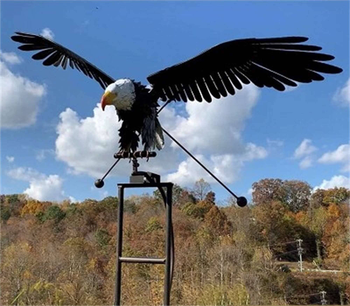 Decorative Metal Bird Wind Generator - Garden Ornament