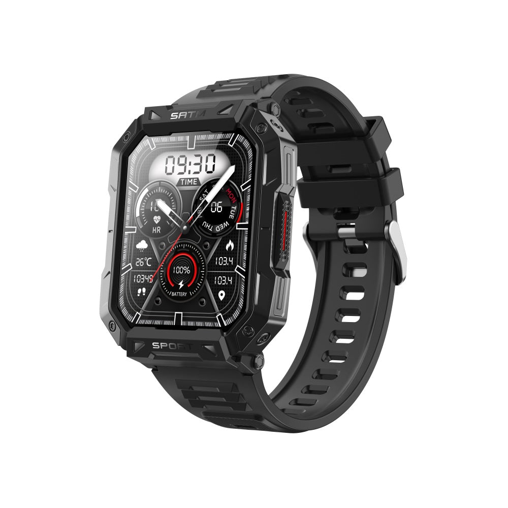 Waterproof Smartwatch with Blood Sugar, Blood Pressure, Blood Oxygen, and Sleep Monitoring Features