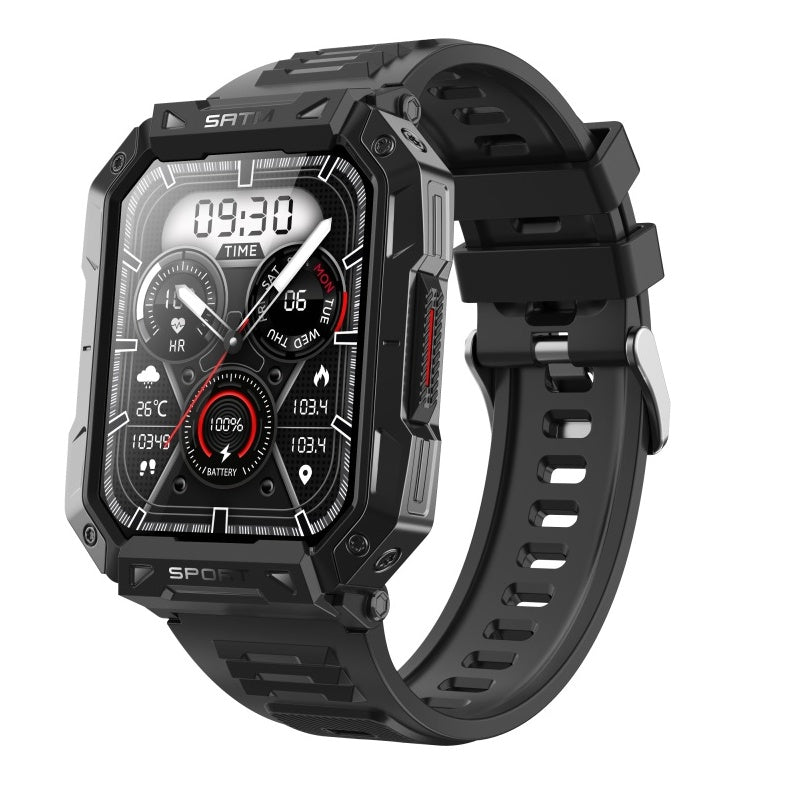 Waterproof Smartwatch with Blood Sugar, Blood Pressure, Blood Oxygen, and Sleep Monitoring Features