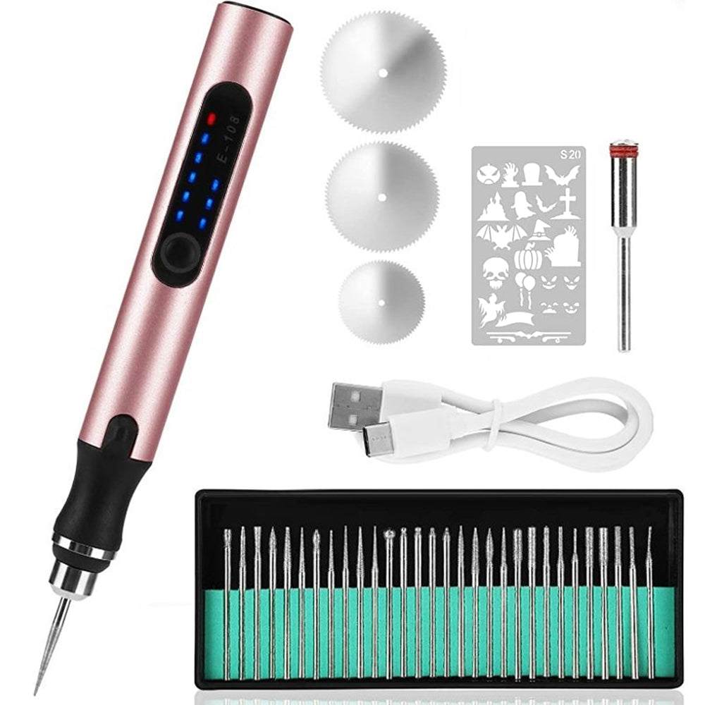 USB Rechargeable Engraving Pen | Precise and Quiet | Metal, Adjustable Speed