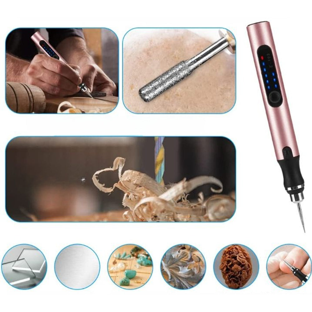 USB Rechargeable Engraving Pen | Precise and Quiet | Metal, Adjustable Speed