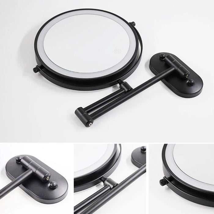 Rechargeable LED Magnifying Mirror | Sleek Design with Adjustable Lighting | Perfect for Makeup Application