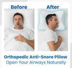 Anti-Snore Pillow | Ergonomic Neck and Head Support | White