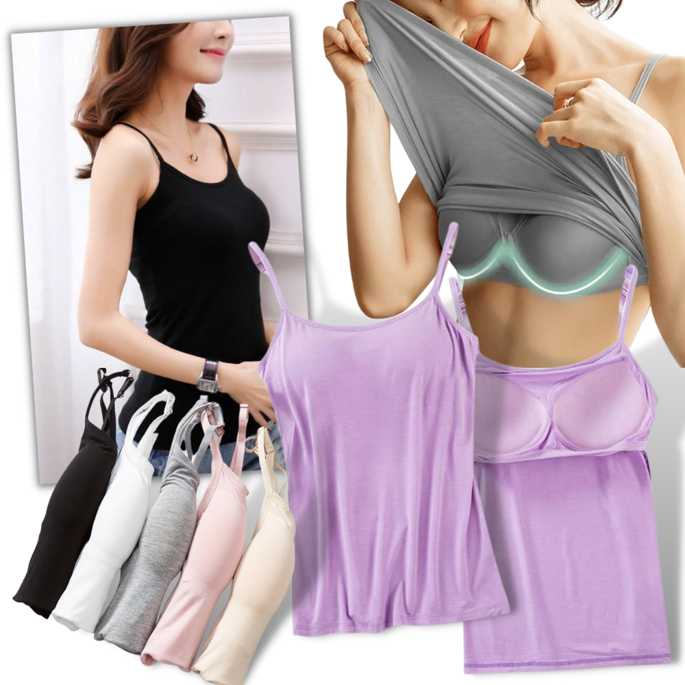Women's Camisole with Integrated Bra
