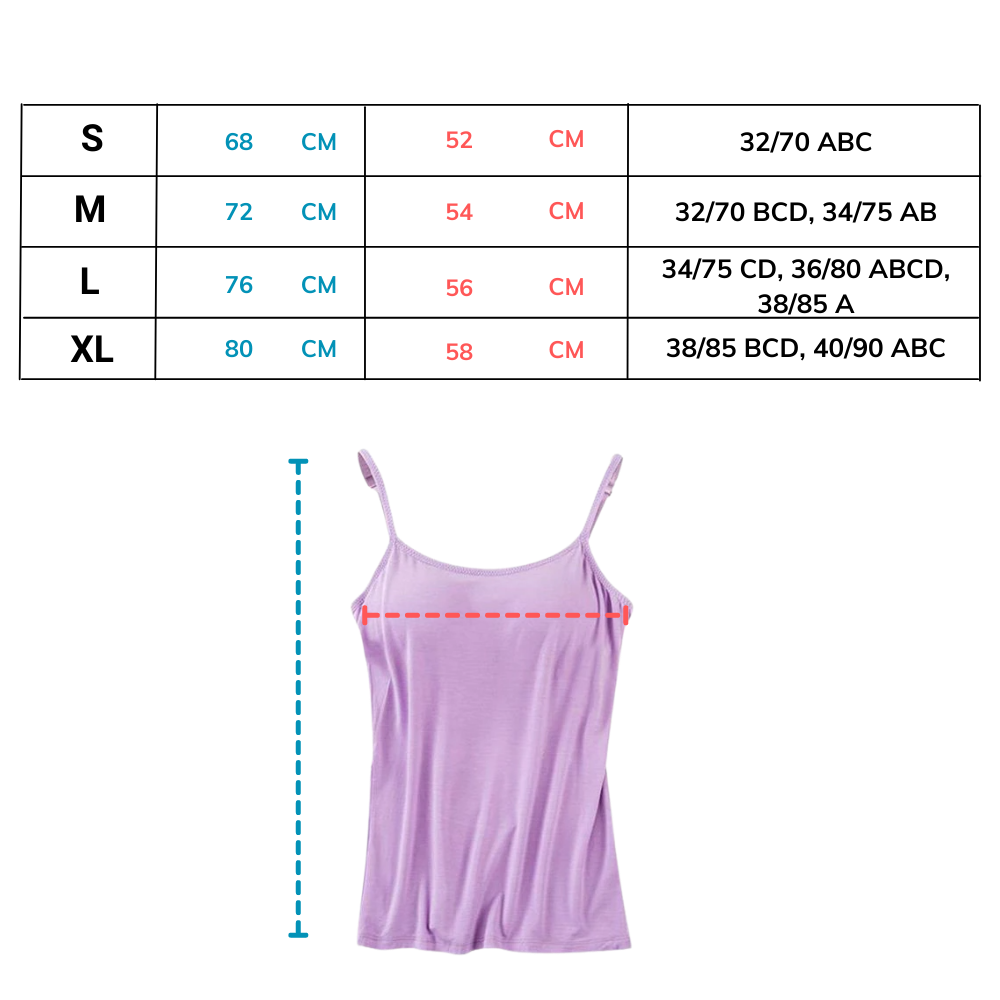 Women's Camisole with Integrated Bra