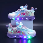 Colorful Glitter Sneakers - Light-Up Shoes for Young Explorers