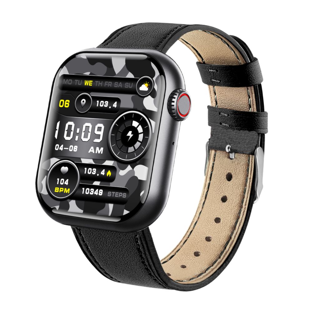 Waterproof Smartwatch with Blood Sugar, Blood Pressure, Blood Oxygen, and Sleep Monitoring Features