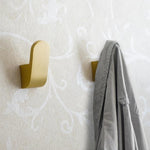 Modern Golden Brass Robe Wall Hooks