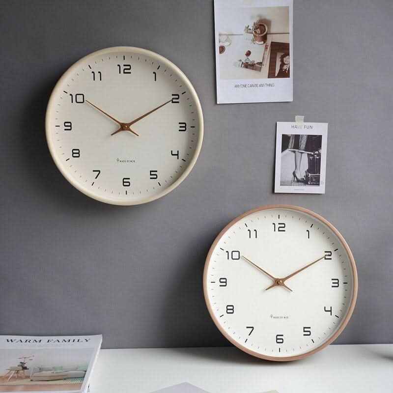 Scandinavian Wooden Wall Clock with Minimalist Design