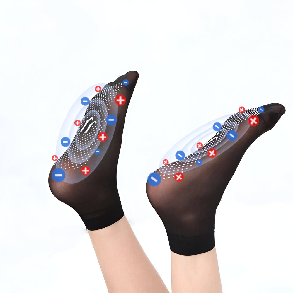 Compression Massage Socks with Turmaline for Improved Circulation and Relief from Foot Pain