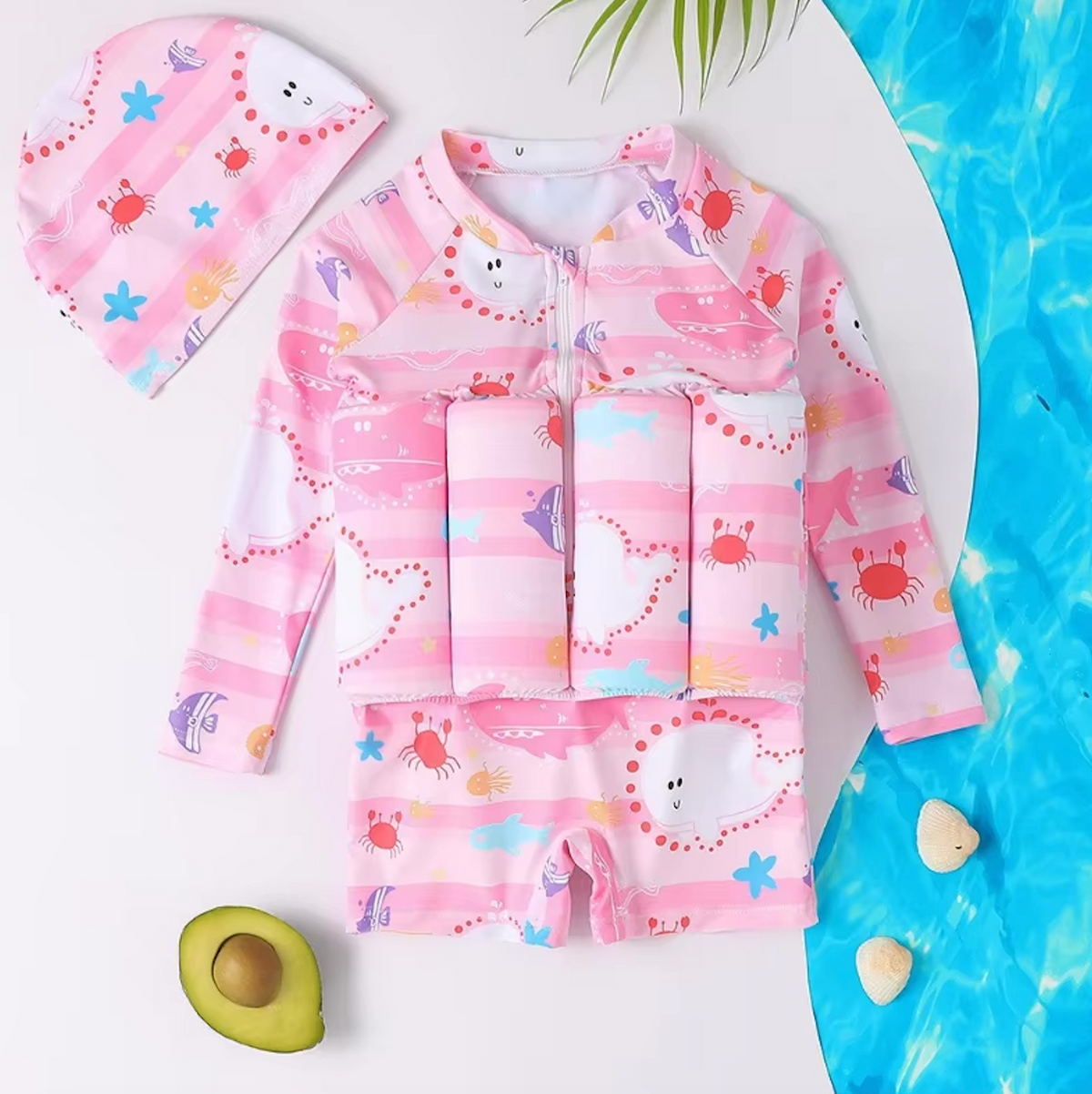 Multi-Functional Swim Vest with UV Protection SPF 50+