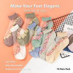 Elegant Lace Socks | Buy 5 Pairs, Get 5 Pairs FREE