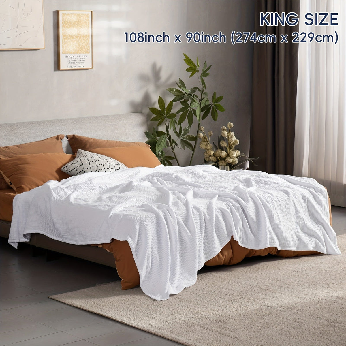 Ultra-Soft Cotton Blanket for Breathable Everyday Comfort