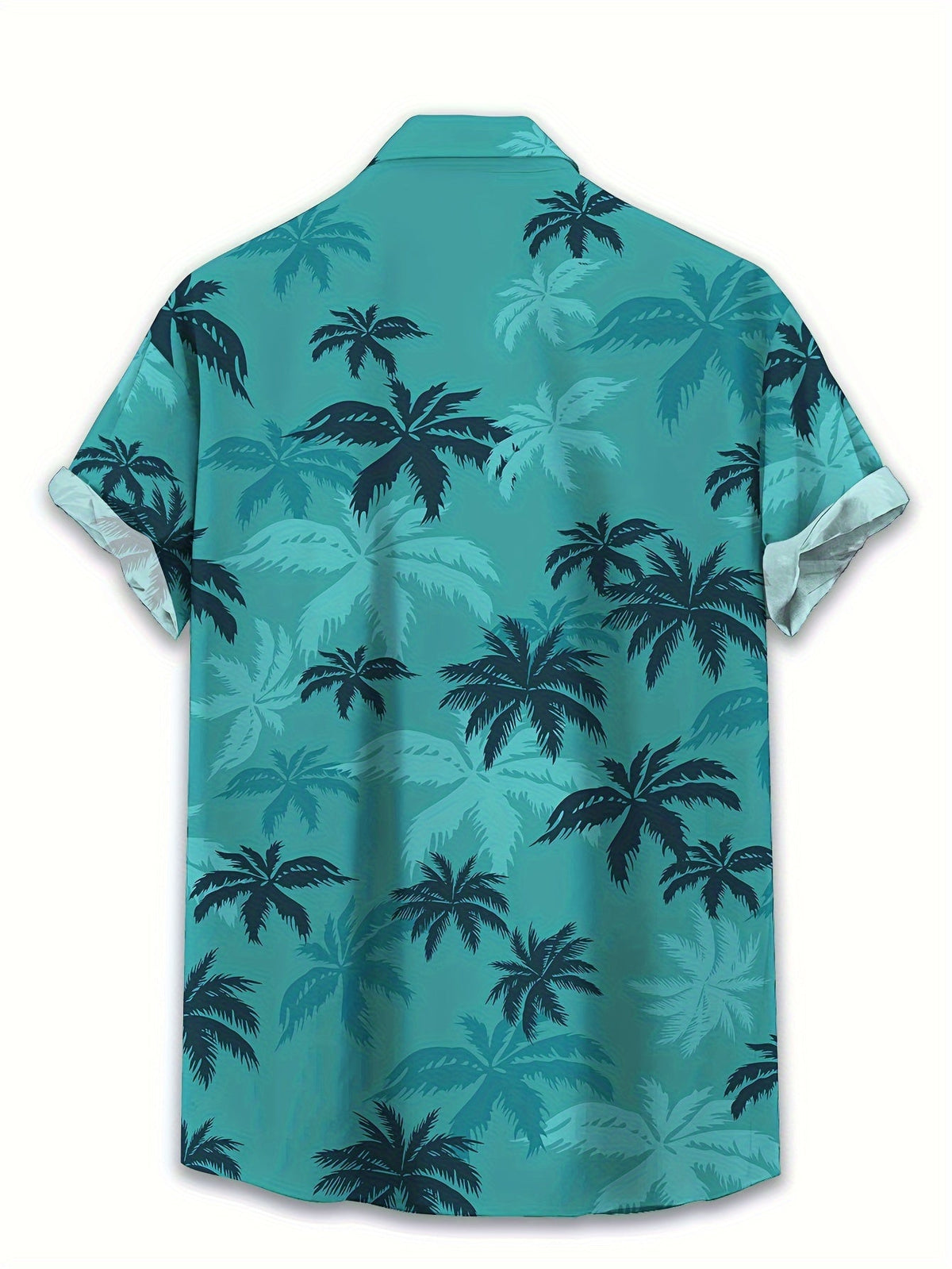 Men's Palm Print Shirt – Casual and Breathable Summer Wear