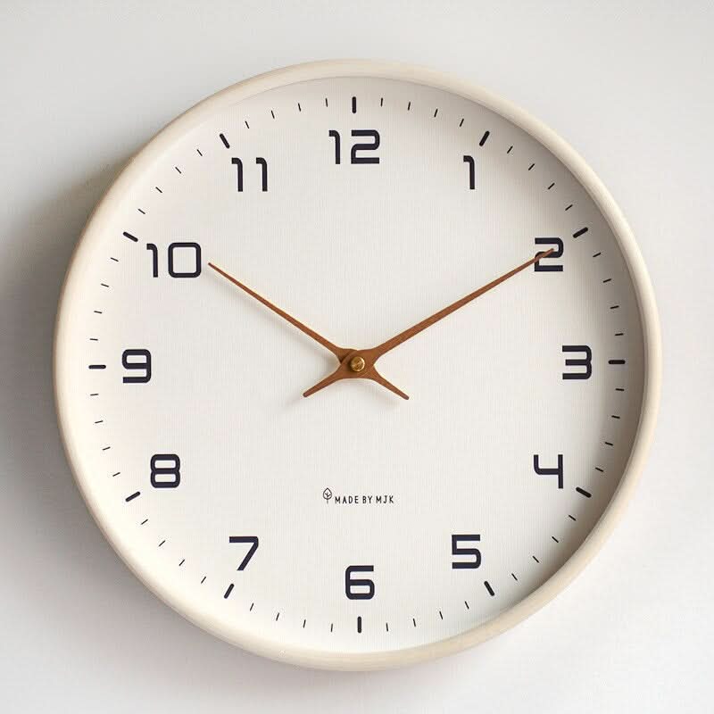 Scandinavian Wooden Wall Clock with Minimalist Design
