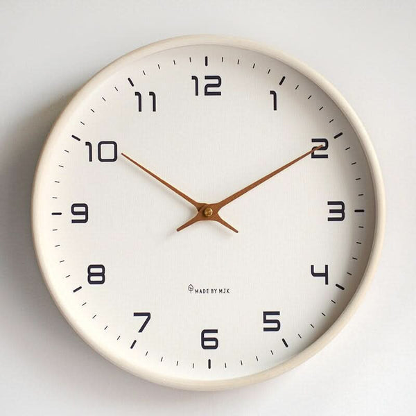 Scandinavian Wooden Wall Clock with Minimalist Design