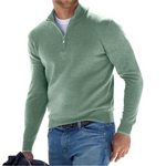 Elegant and Refined Men's Pullover with Zipper