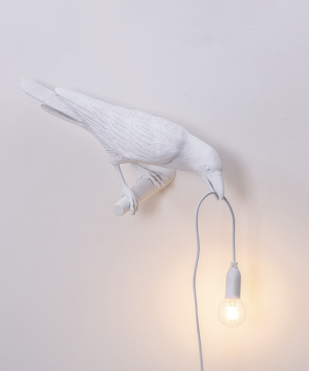 Unique Bird Design Table Lamp – Decorative Crow Light