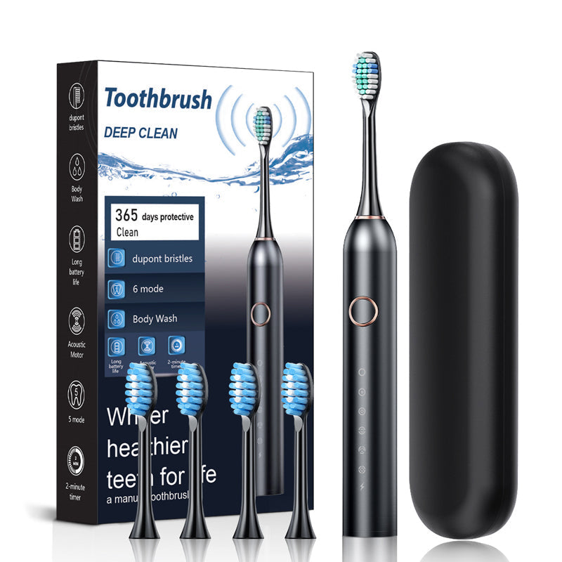 Sonic Electric Toothbrush | 6 Modes & IPX7 Waterproof | Available in White, Black, Pink