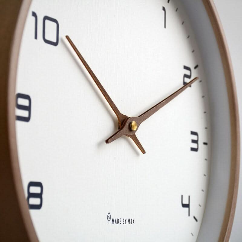 Scandinavian Wooden Wall Clock with Minimalist Design