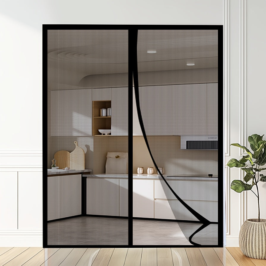 Magnetic Mosquito Mesh Door Curtain for Hands-Free Insect Protection
