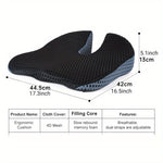 Ergonomic Triangular Car Seat Cushion – Memory Foam Comfort