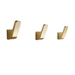 Modern Golden Brass Robe Wall Hooks