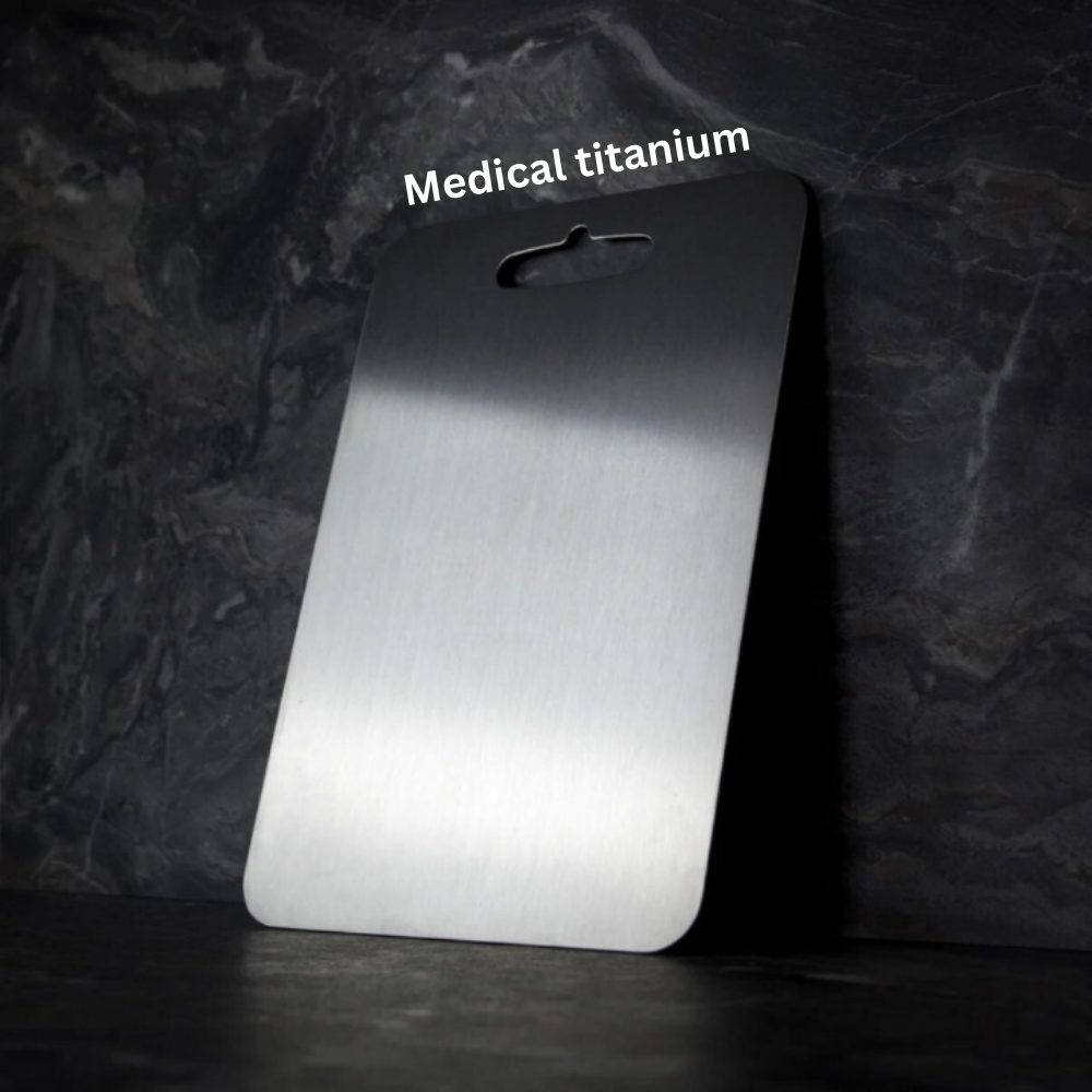 100% Medical Grade Titanium Cutting Board